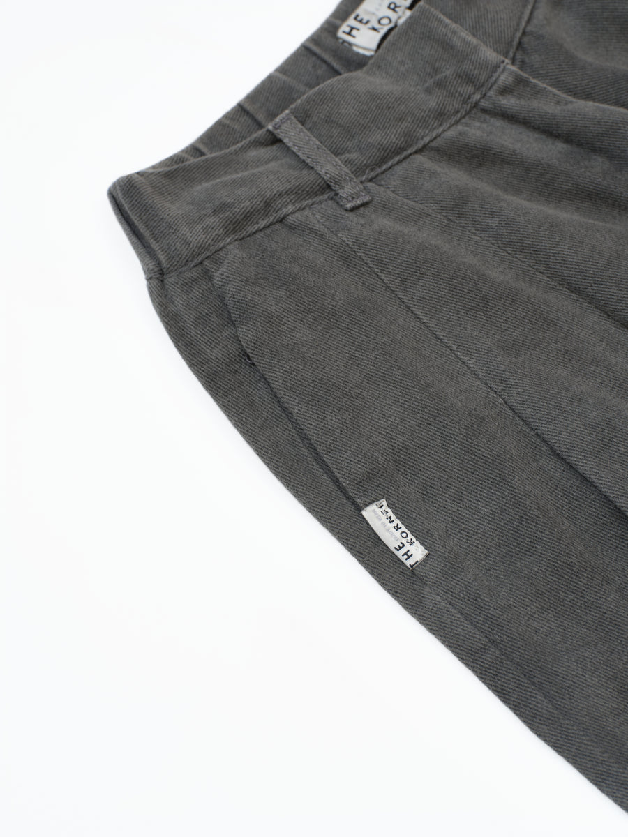 High Waist Denim Pants - Gray (GRY)