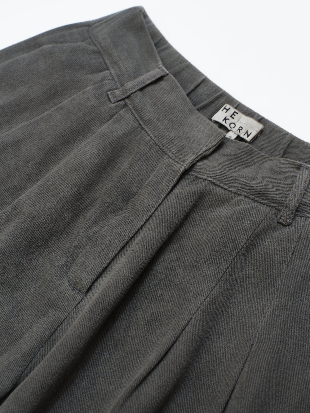 High Waist Denim Pants - Grey (GRY)