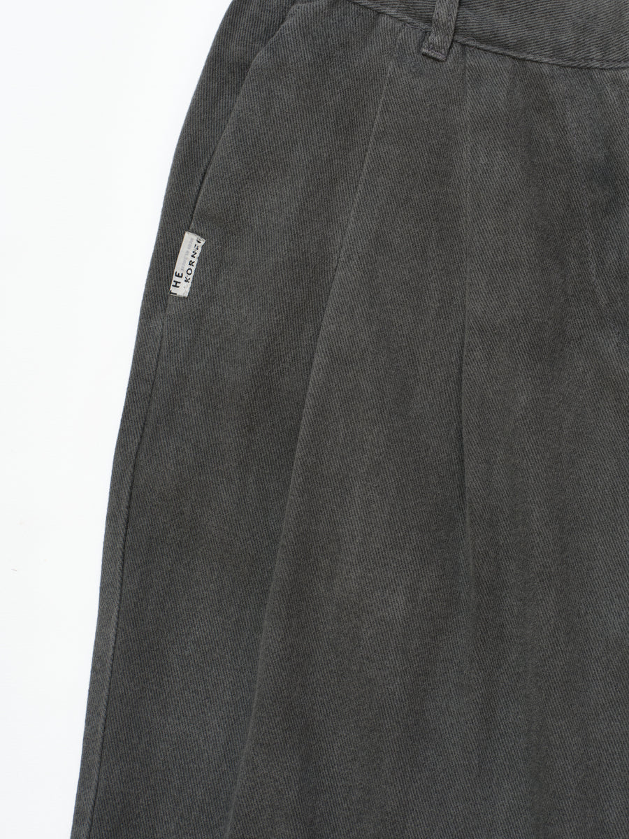 High Waist Denim Pants - Gray (GRY)