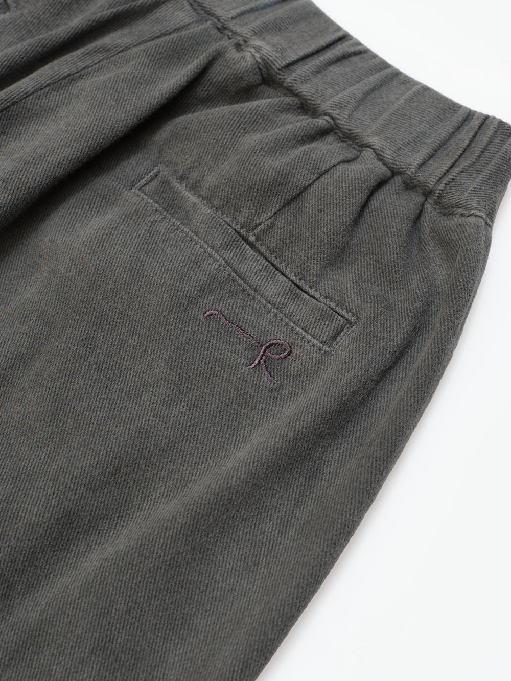 High Waist Denim Pants - Grey (GRY)