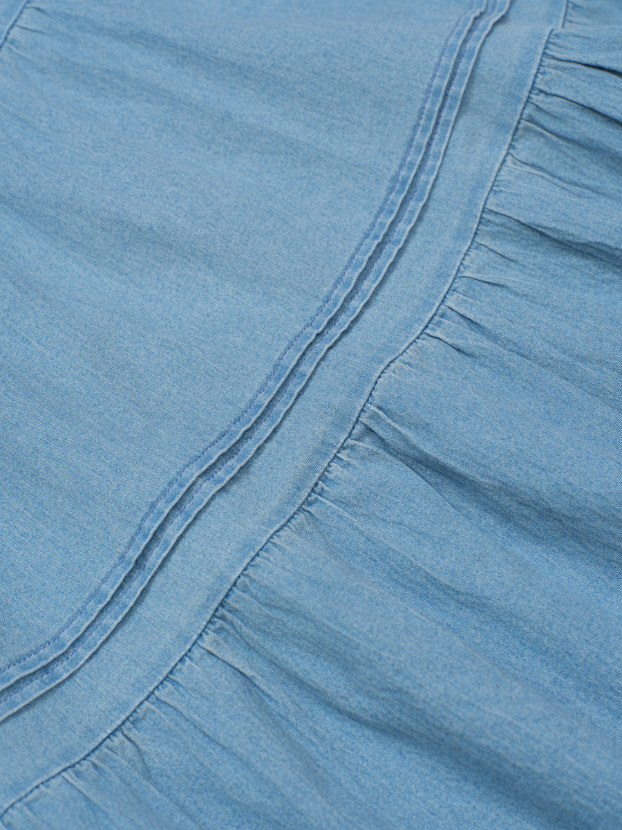 Long Cake Skirt - Light Blue (LBL)