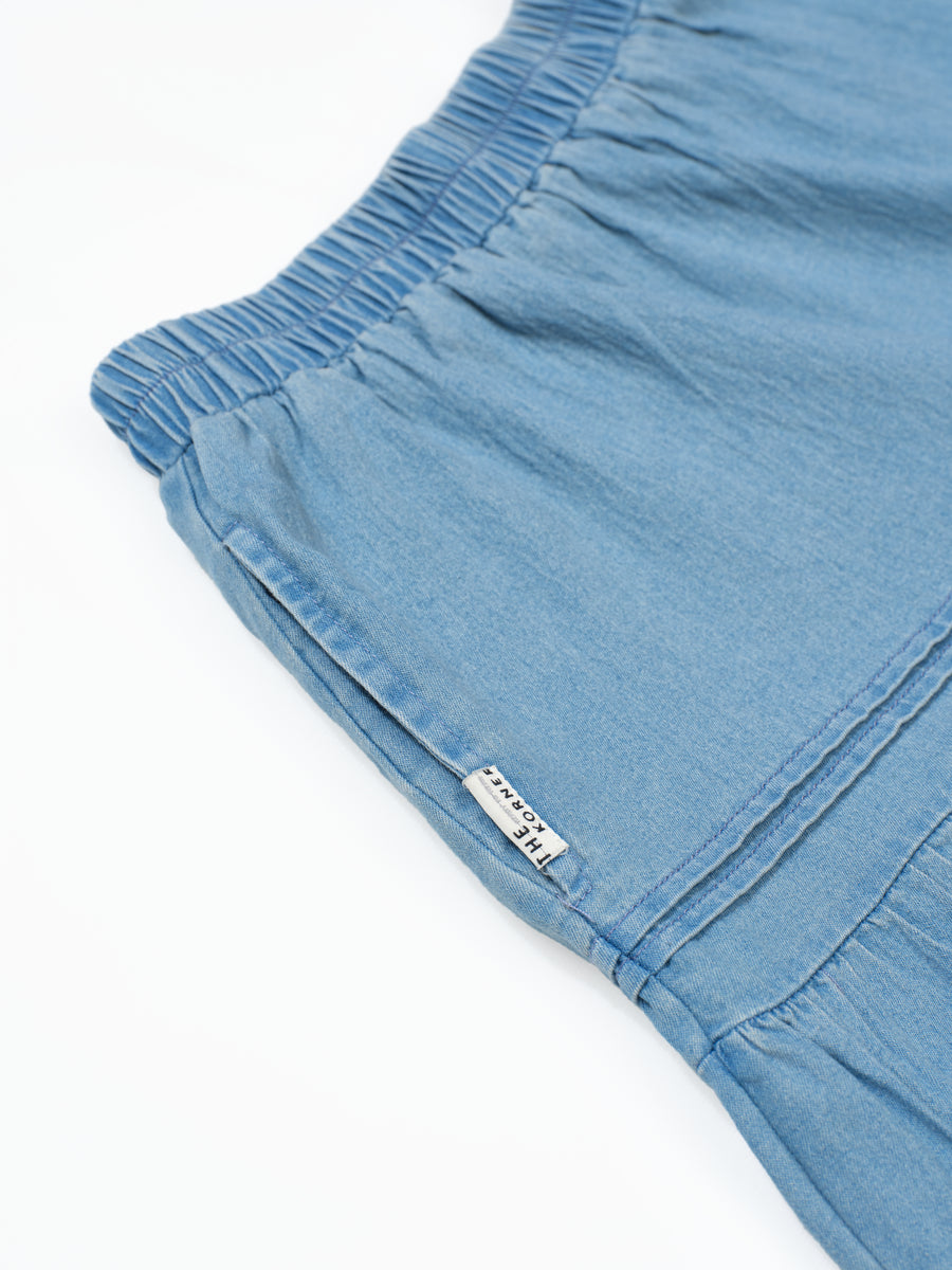 Long Cake Skirt - Light Blue (LBL)