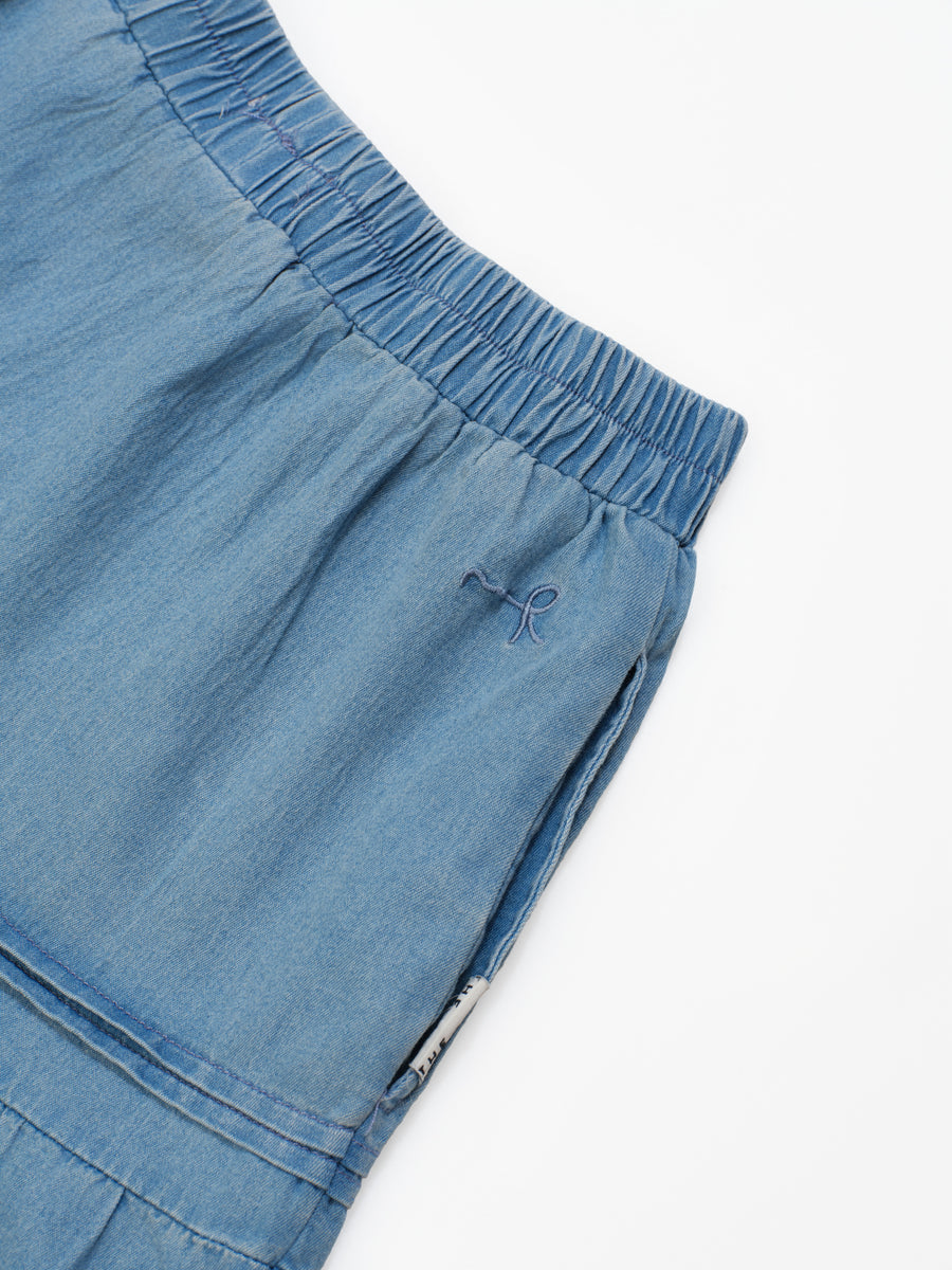 Long Cake Skirt - Light Blue (LBL)