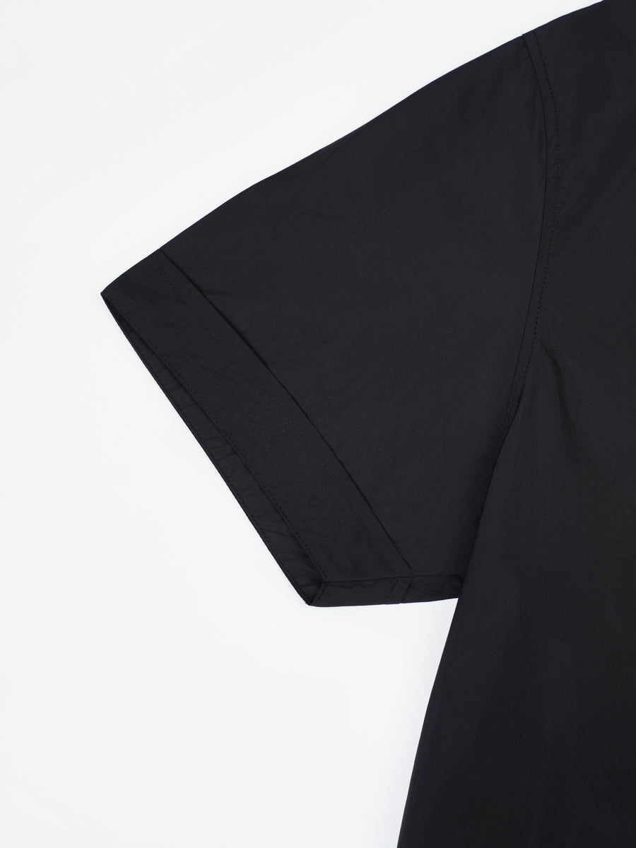 Short Sleeve Midi Dress - Black (BLK)