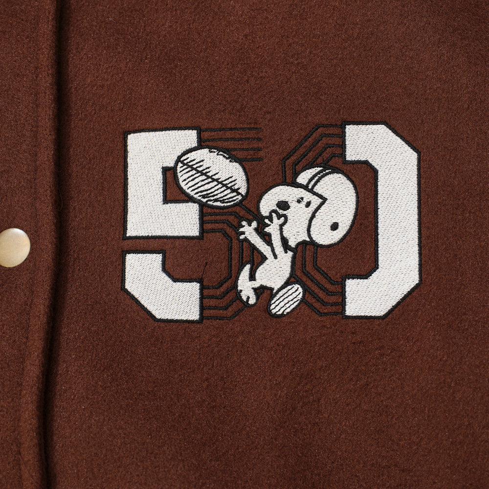 Snoopy Baseball Jacket - Brown (BRN)