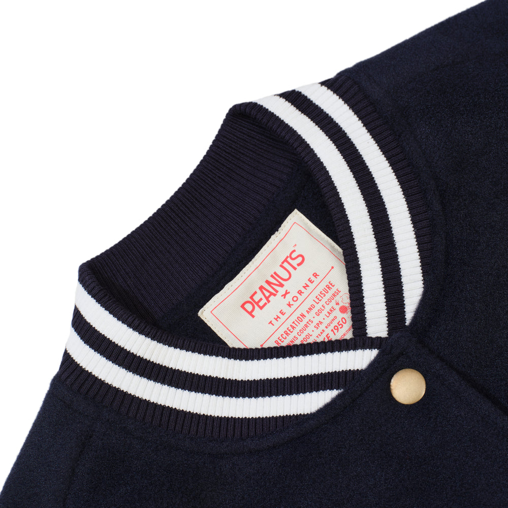 Snoopy Baseball Jacket - Navy (NVY)