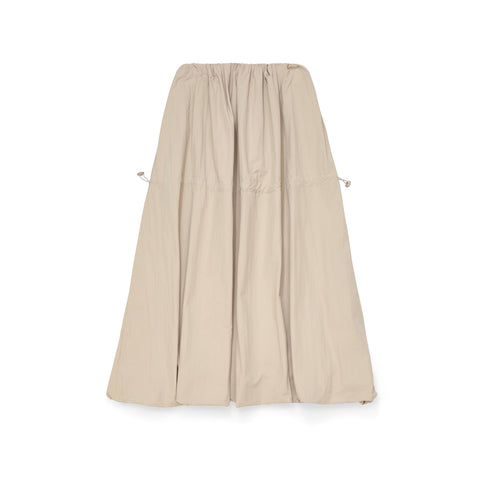 Nylon Puff Skirt - Beige (BEI)
