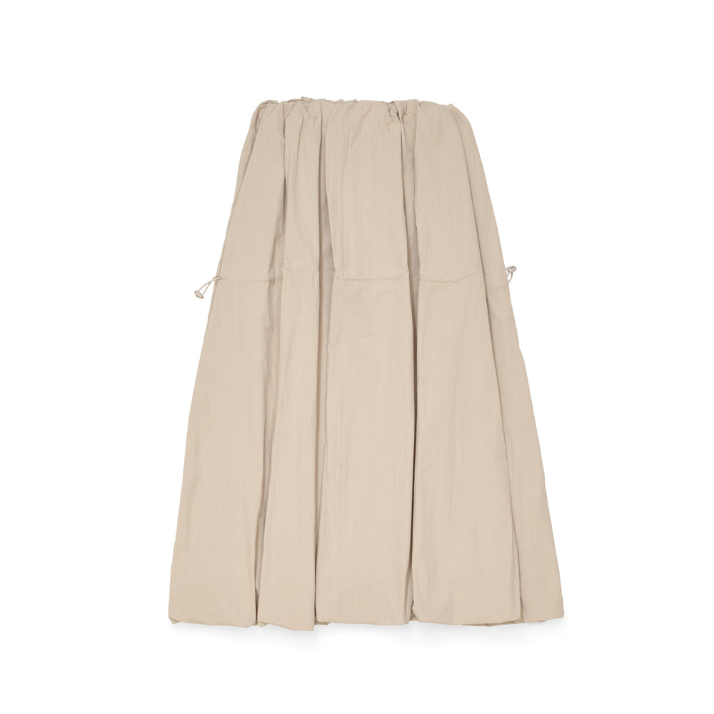 Nylon Puff Skirt - Beige (BEI)