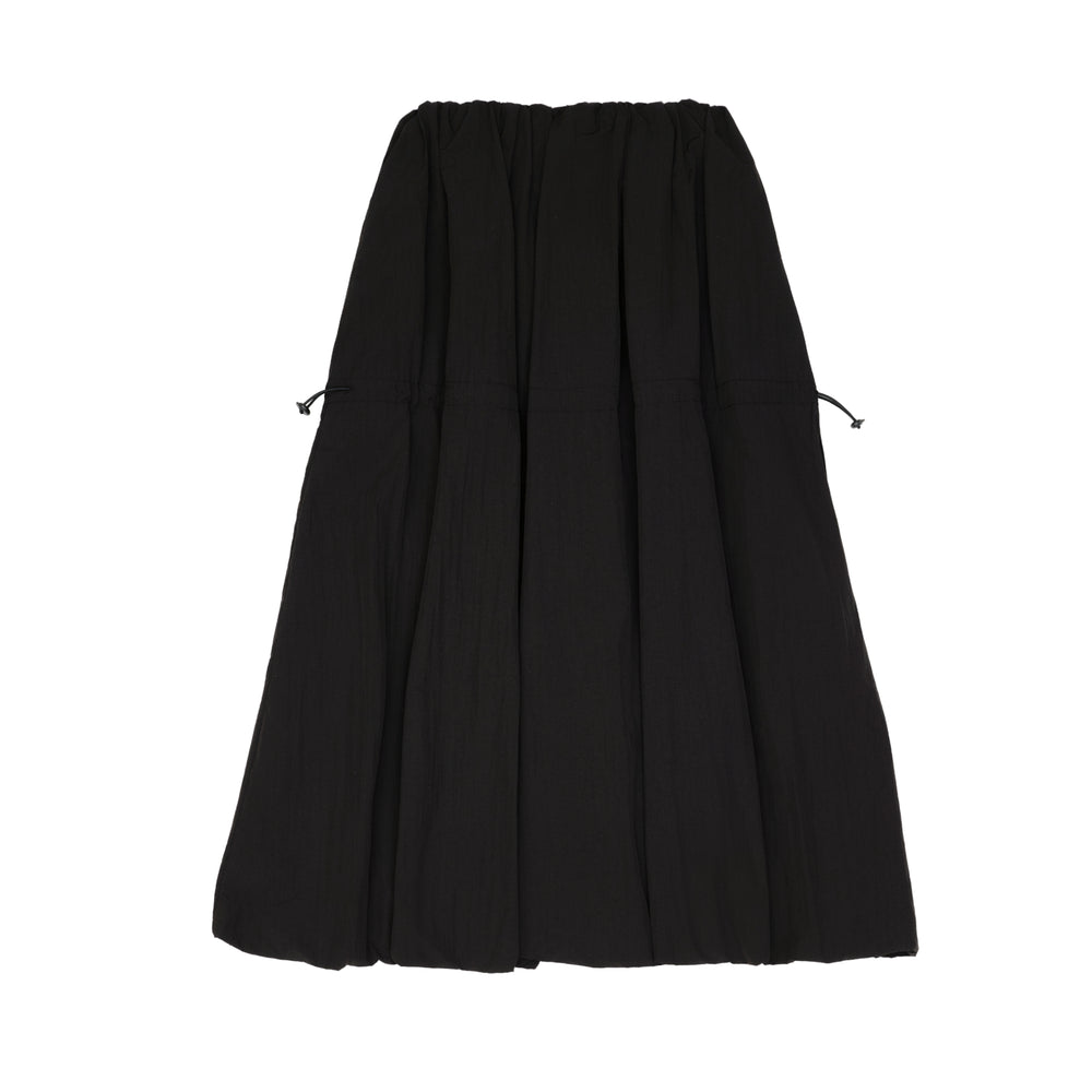Nylon Puff Skirt - Black (BLK)