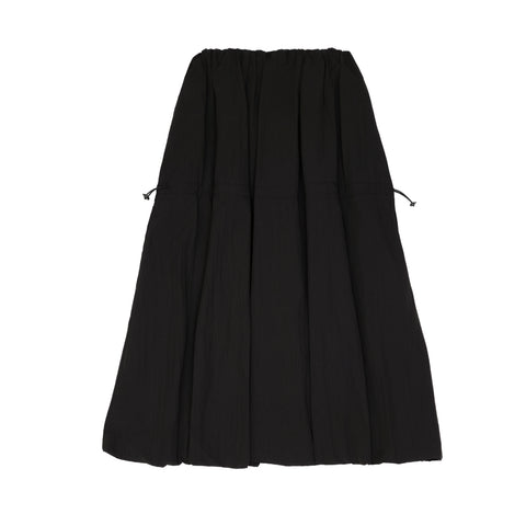 Nylon Puff Skirt - Black (BLK)