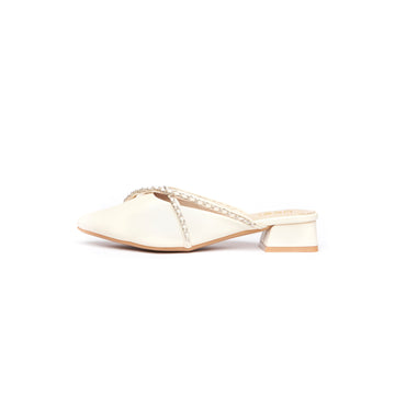 Kross Leather Slippers - Beige ( AT )