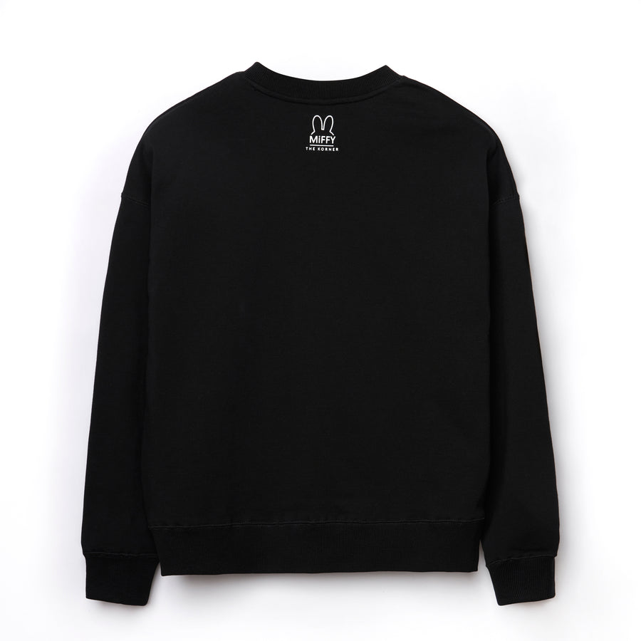 Miffy Face Sweatshirt - Black (BLK)