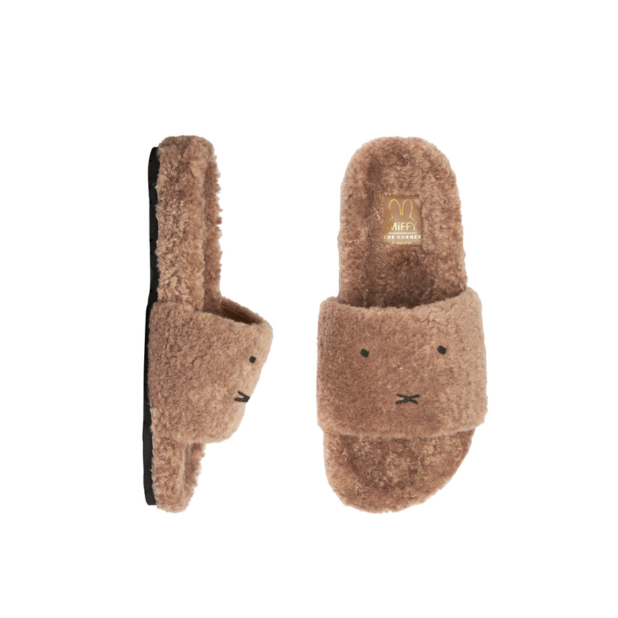 Miffy Fuzzy Slippers - Nude (BEIN)