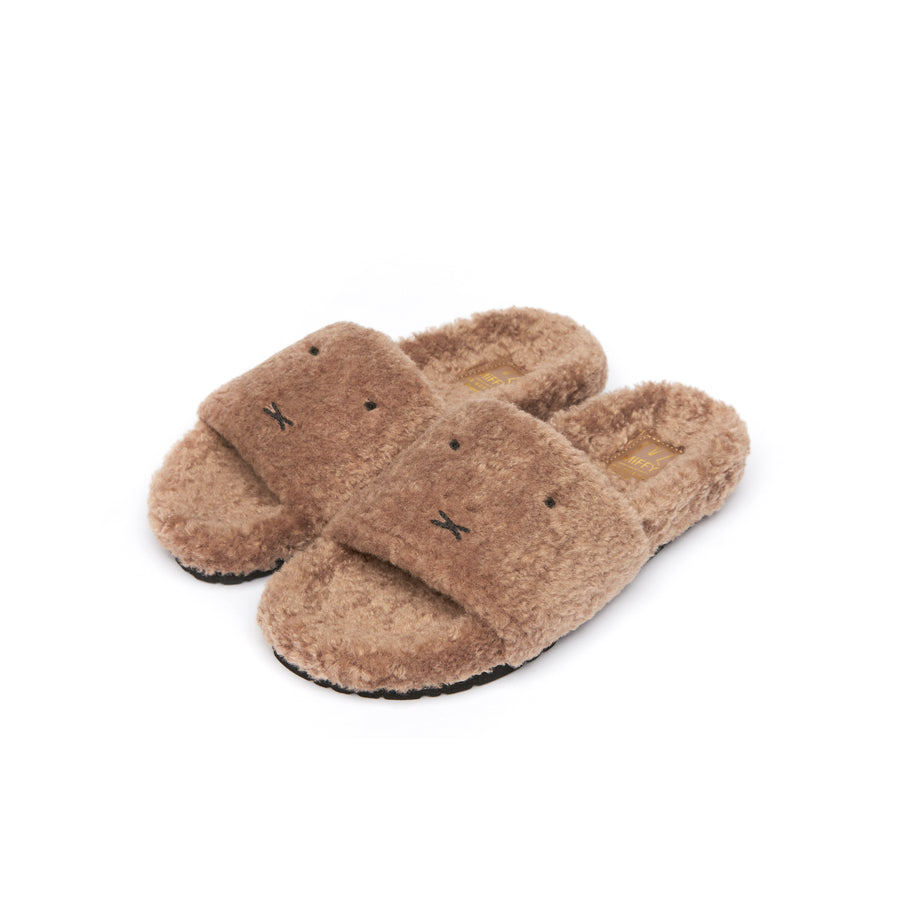 Miffy Fuzzy Slippers - Nude (BEIN)