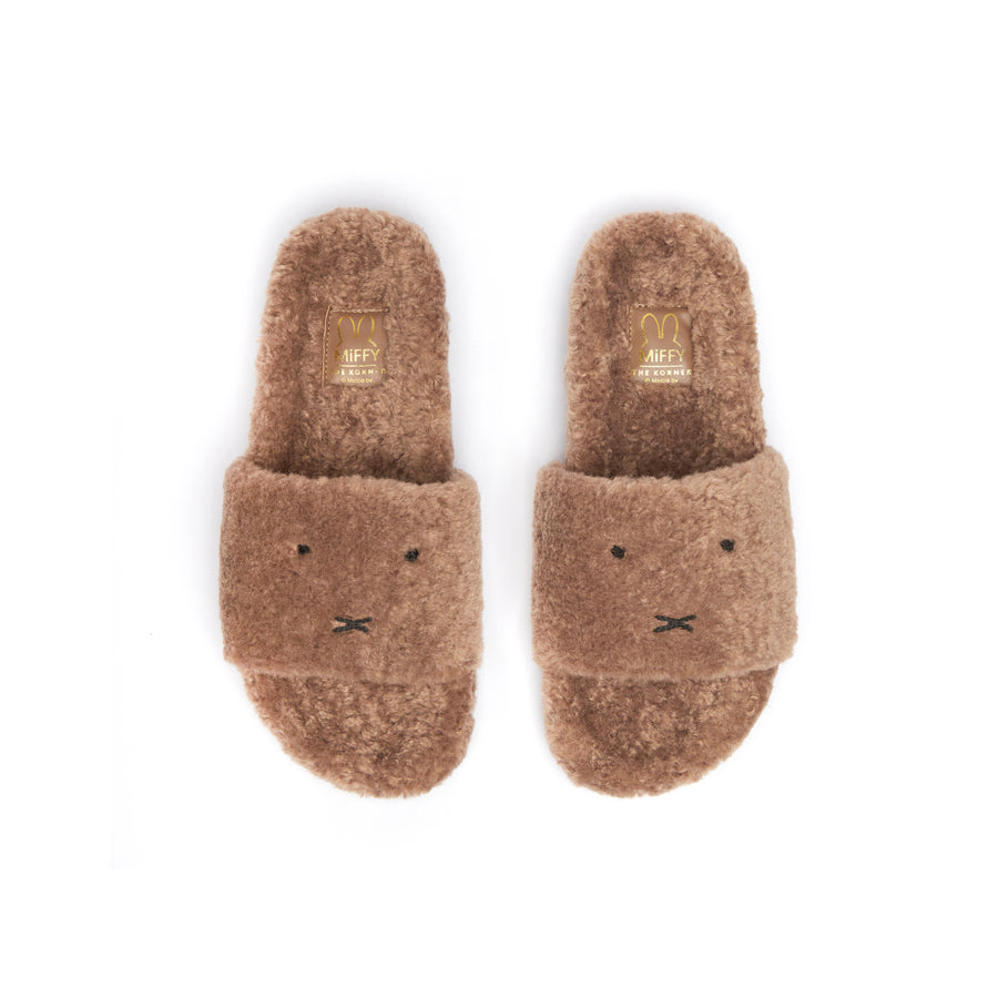 Miffy Fuzzy Slippers - Nude (BEIN)