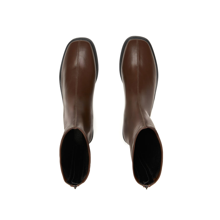 Kelsey Slim Zip Boots - Khaki ( KHK )