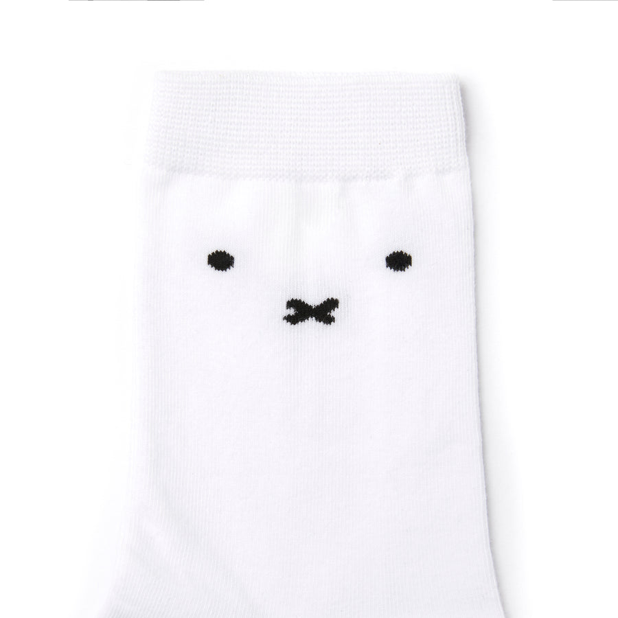 Miffy Face Mid Socks - White (WHT)