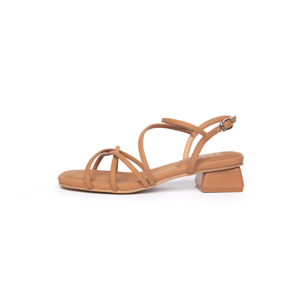 Kasual Stripe Sandals - Tan (TAN)