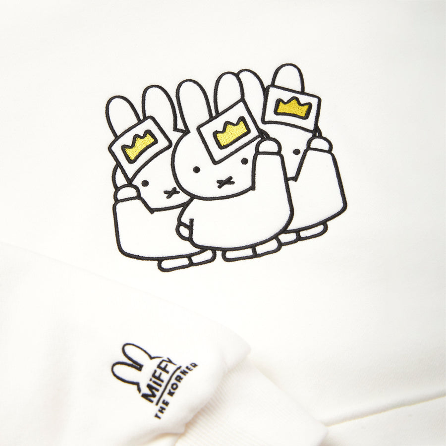 Miffy Three Crown Hoodies - White (WHT)