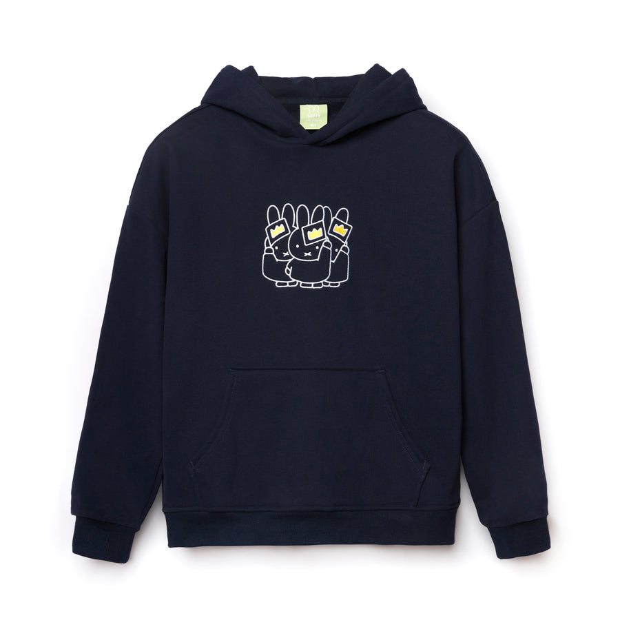 Miffy Three Crown Hoodies - Navy (NVY)