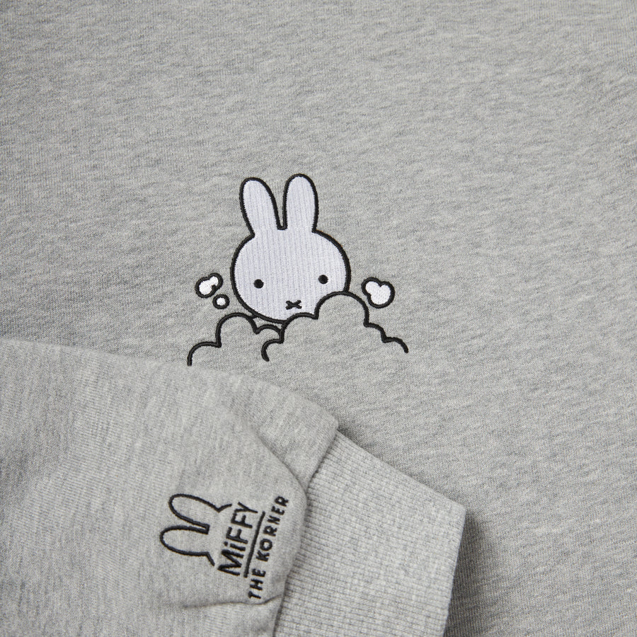 Miffy On The Cloud Hoodies - Grey (GRY)