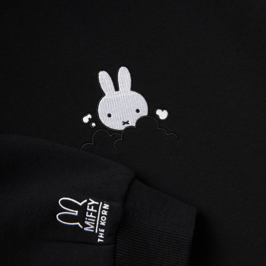 Miffy On The Cloud Hoodies - Black (BLK)