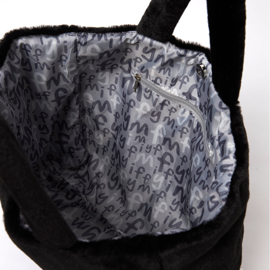 Miffy Fluffy Tote BG1 - Black (BLK)