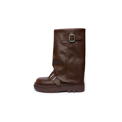 Soul Chic Buckle Boots - Khaki (KHK)