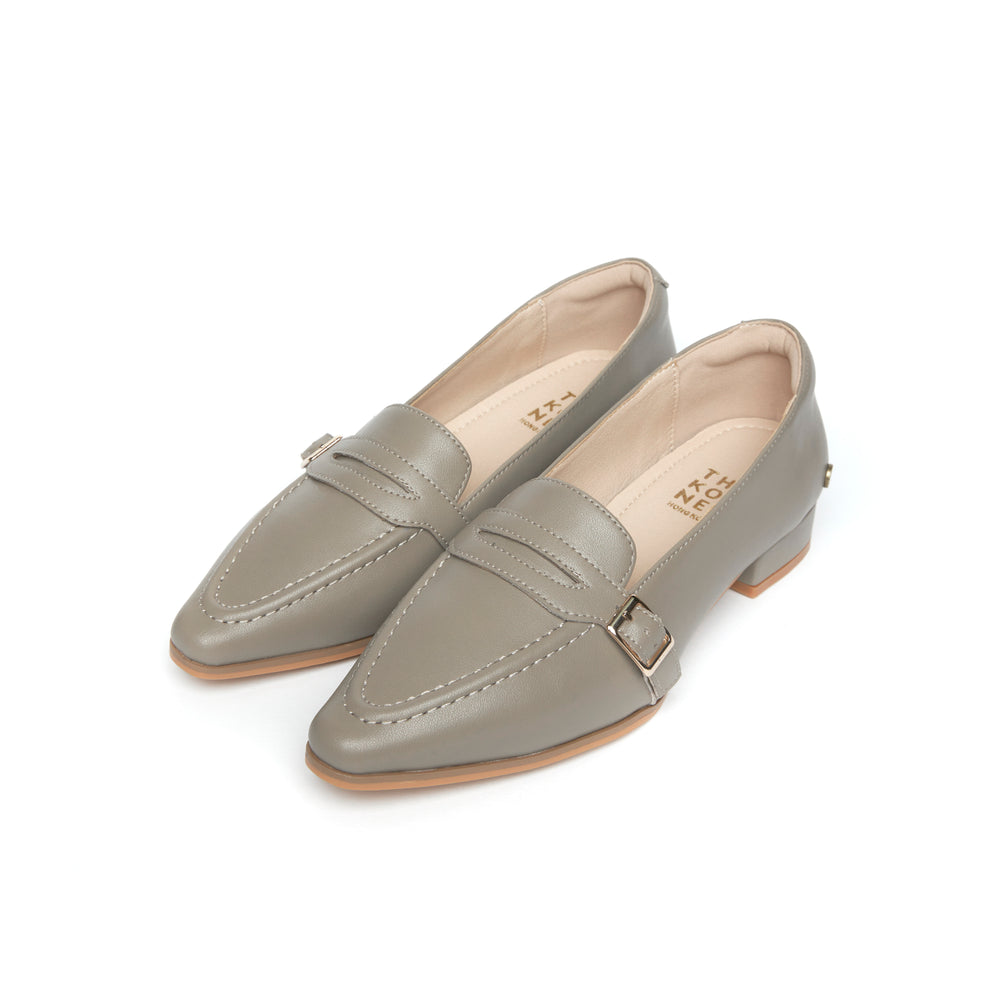 Klassic Buckle Loafers - Tan (TAN)