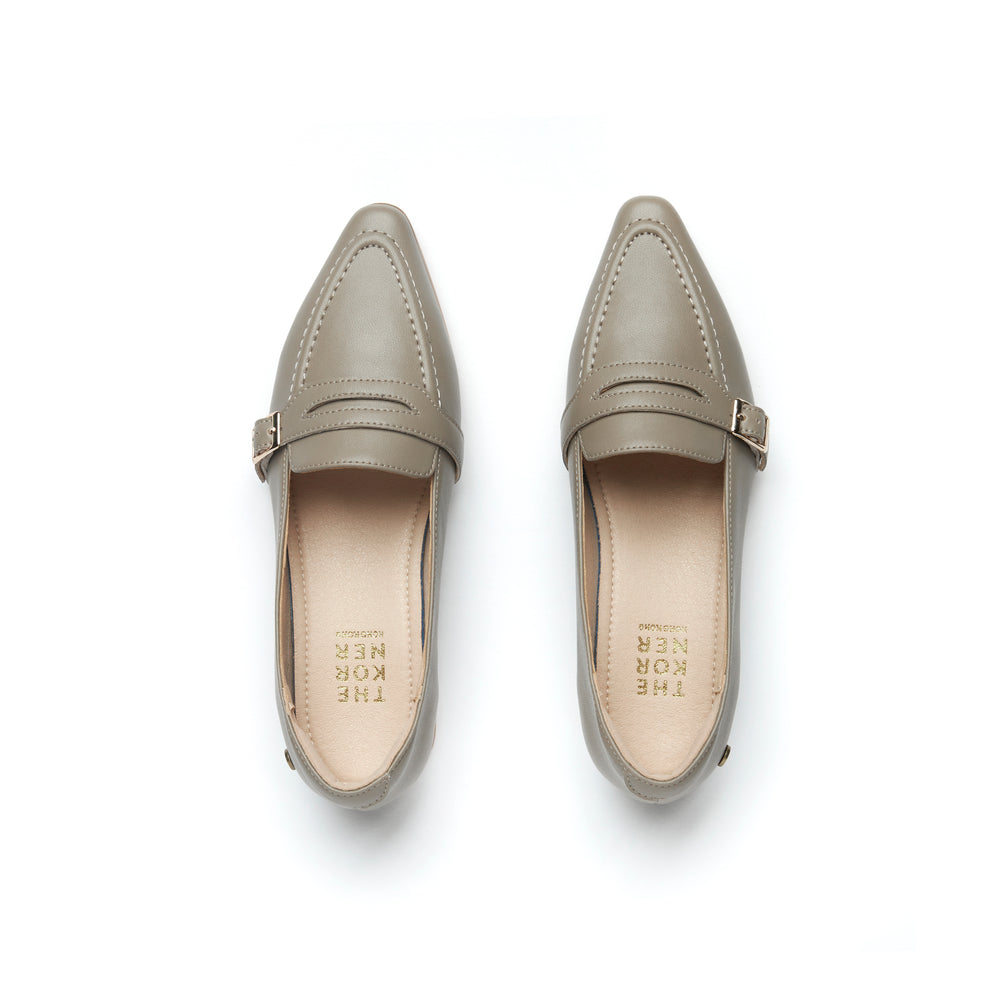 Klassic Buckle Loafers - Tan (TAN)