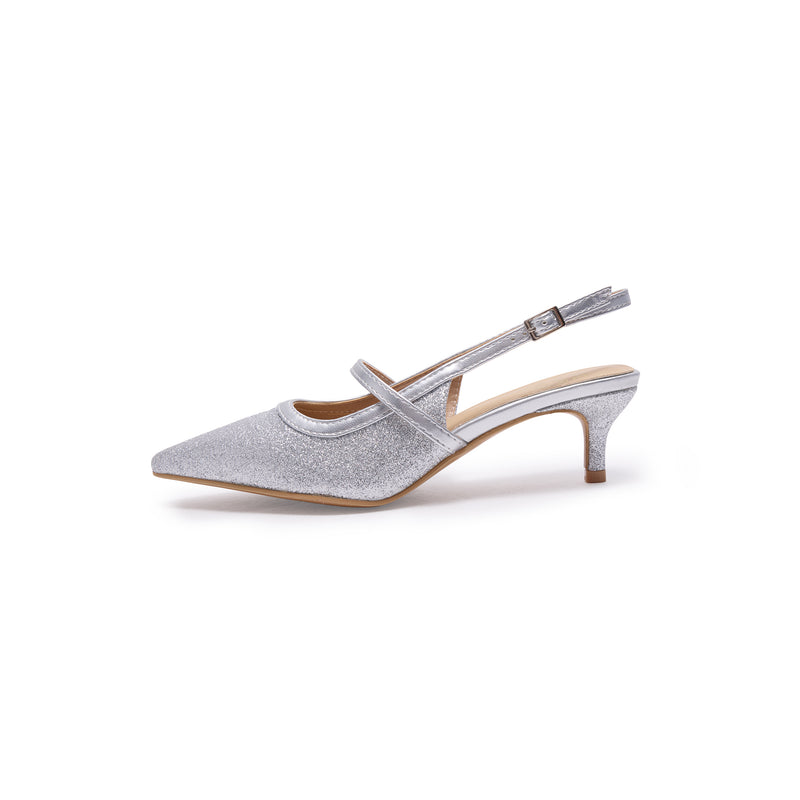 Klitter Sling Back - Silver ( SIL )