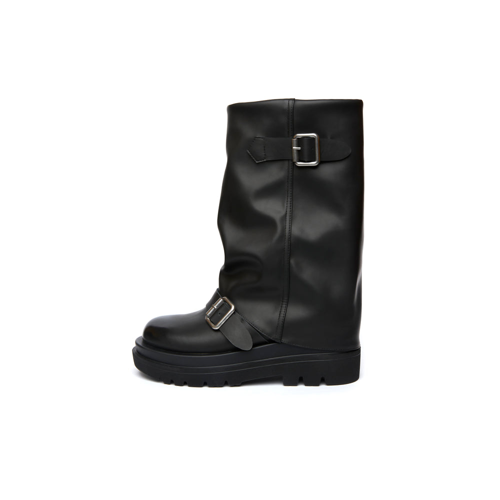 Soul Chic Buckle Boots - Black (BLK)