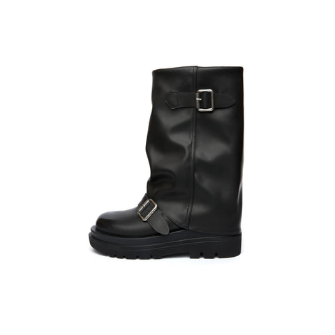 Soul Chic Buckle Boots - Black (BLK)