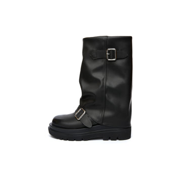 Soul Chic Buckle Boots - Black (BLK)
