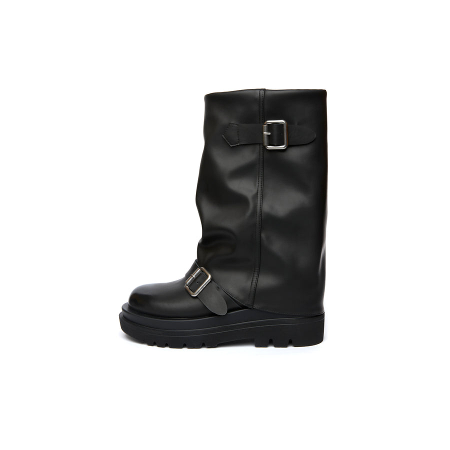 Soul Chic Buckle Boots - Black (BLK)
