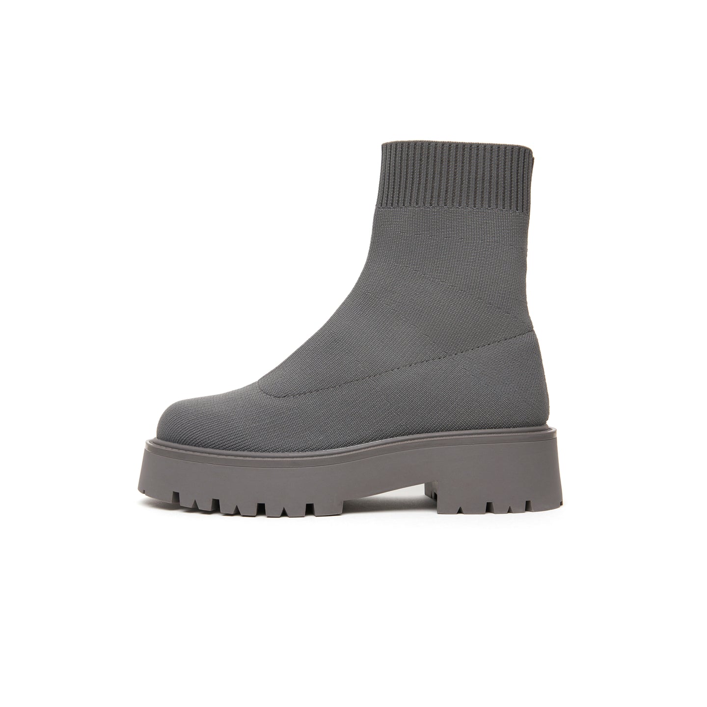 Blissful Knit Boots - Grey ( Grey )