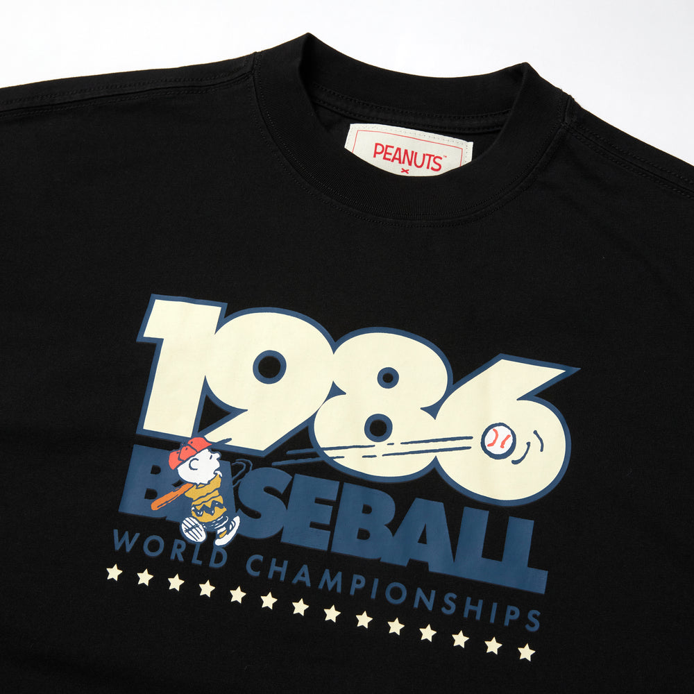 Peanuts 1986 Baseball Tee - Black (BLK)