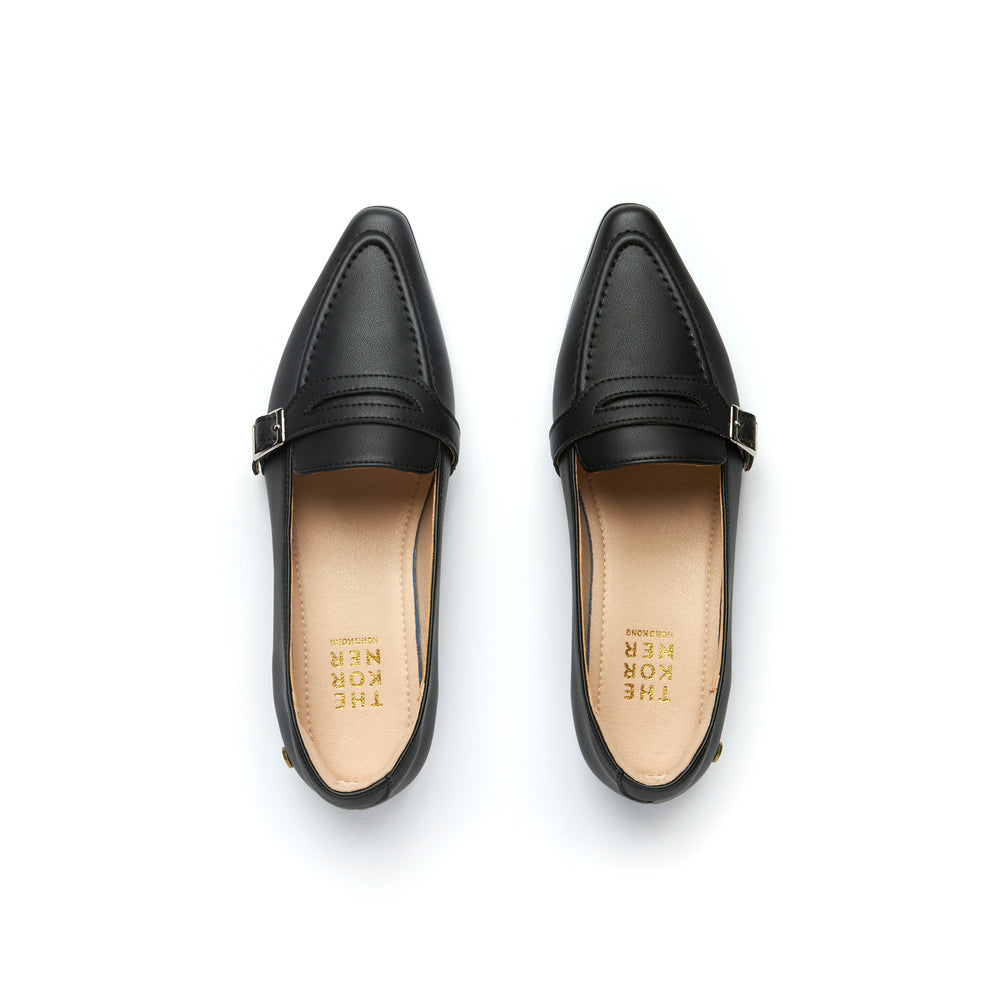 Klassic Buckle Loafers - Black (BLK)