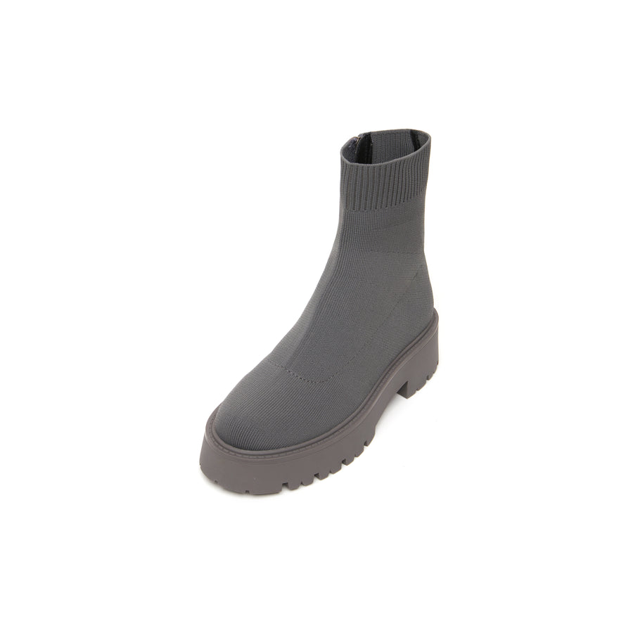 Blissful Knit Boots - Grey ( Grey )