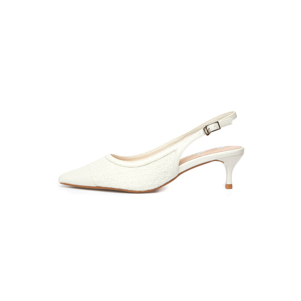 Soul Chic Tweed Heels - Beige (BEI)