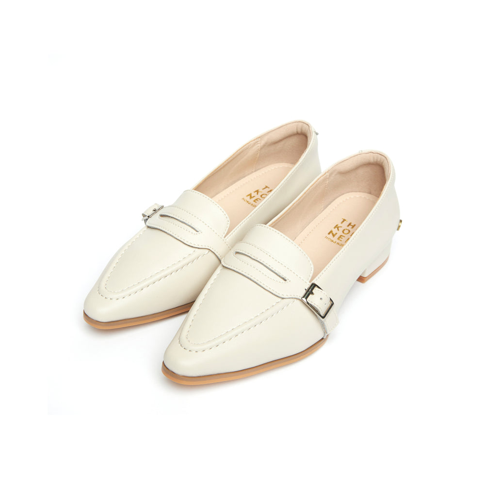 Klassic Buckle Loafers - Beige (BEI)