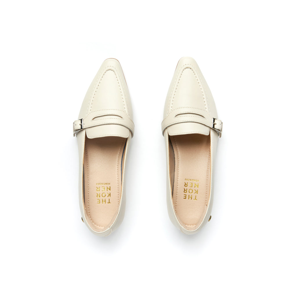 Klassic Buckle Loafers - Beige (BEI)