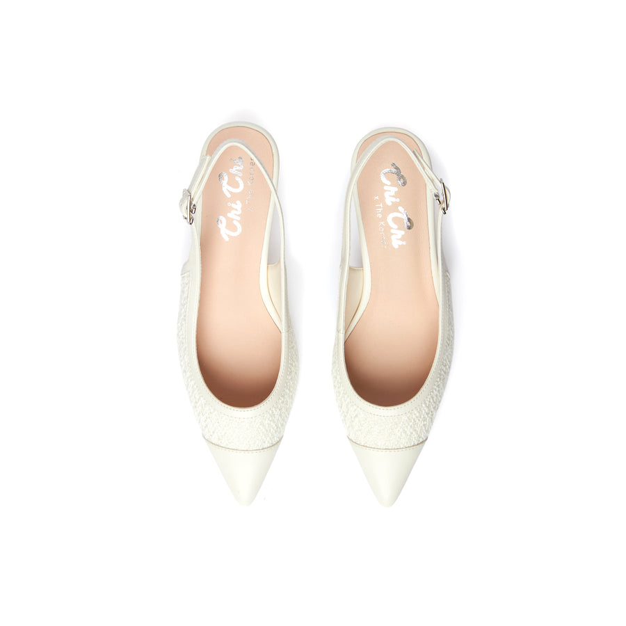 Soul Chic Tweed Heels - Beige (BEI)