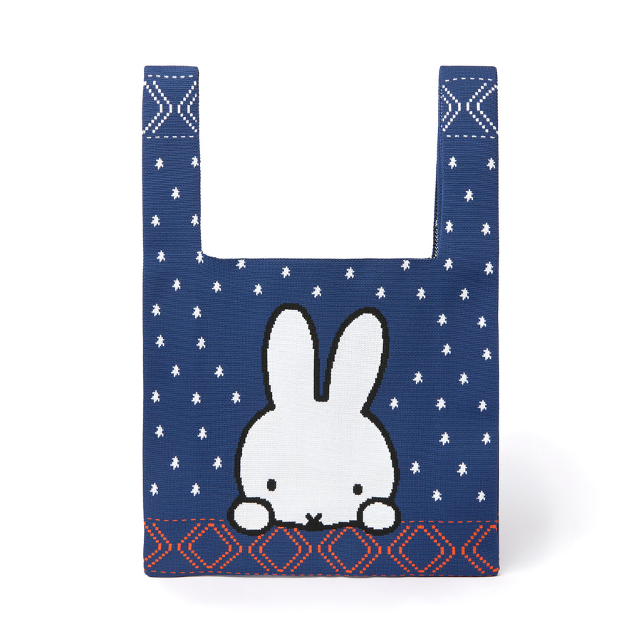 Miffy 70S Head Knit Bag - Navy (NVY)