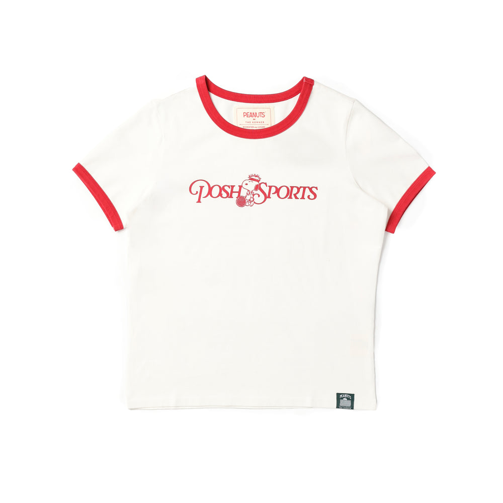 Snoopy Posh Sports Tee - White (WHT)
