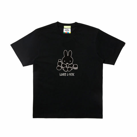 Miffy 70S Picnic Tee - Black (BLK)