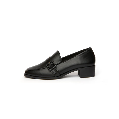 Kenni Buckle Loafers - Black (BLK)