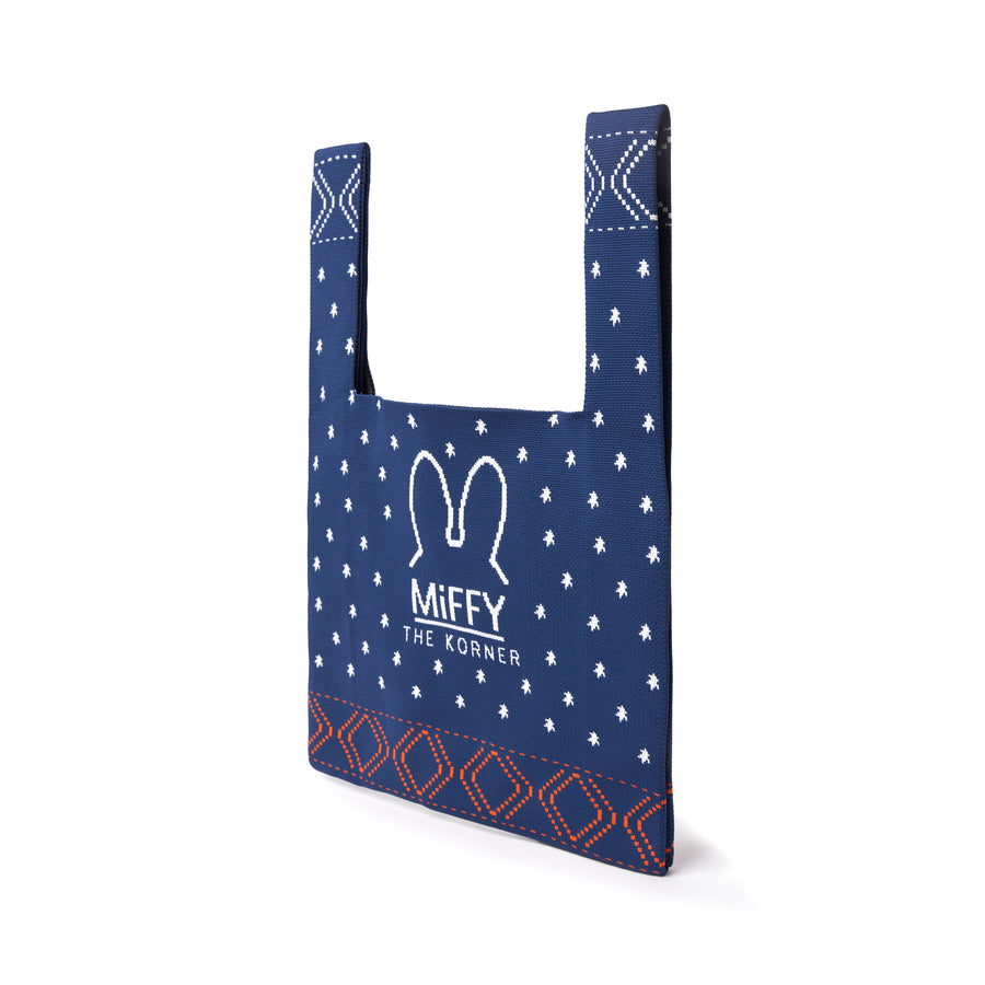 Miffy 70S Head Knit Bag - Navy (NVY)