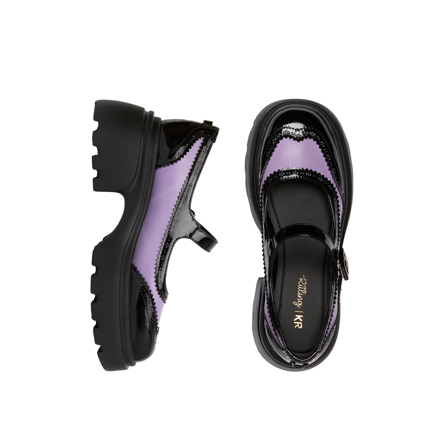 Sweetie Catstep Mary Jane - Light Purple (LPL+BLK)