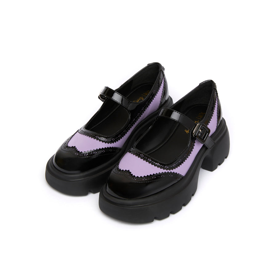 Sweetie Catstep Mary Jane - Light Purple (LPL+BLK)